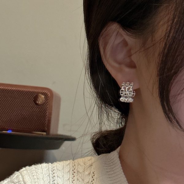 Wholesale 925 Sterling Silver Three Layers Earrings - Image 5
