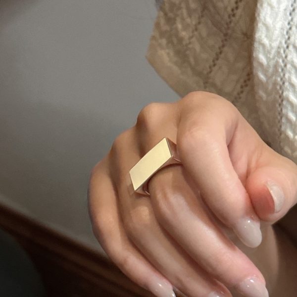 Wholesale 925 Sterling Silver Rectangular Enemal Ring - Image 4