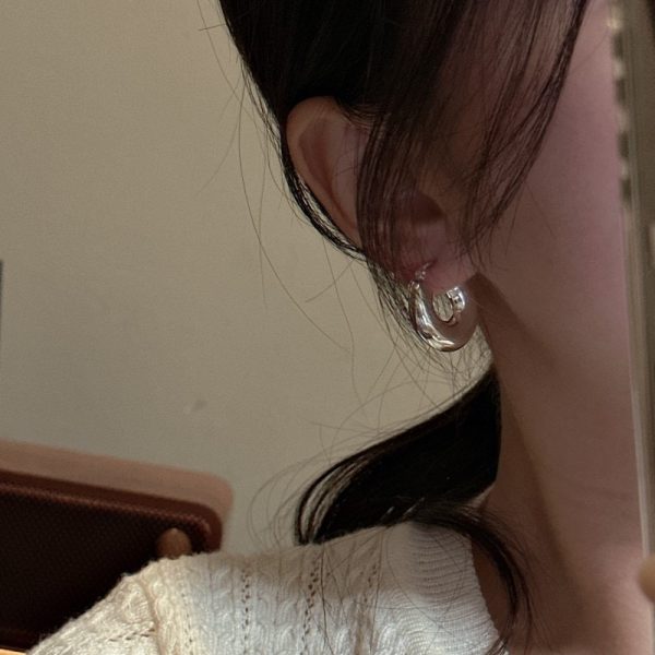 Wholesale 925 Sterling Silver Hollow Hoop Earrings - Image 6