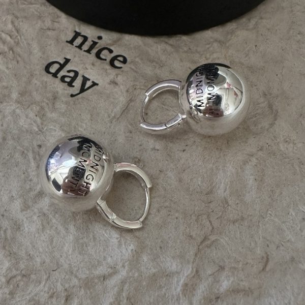 Wholesale 925 Sterling Silver Chunky Engraved Earrings - Image 2