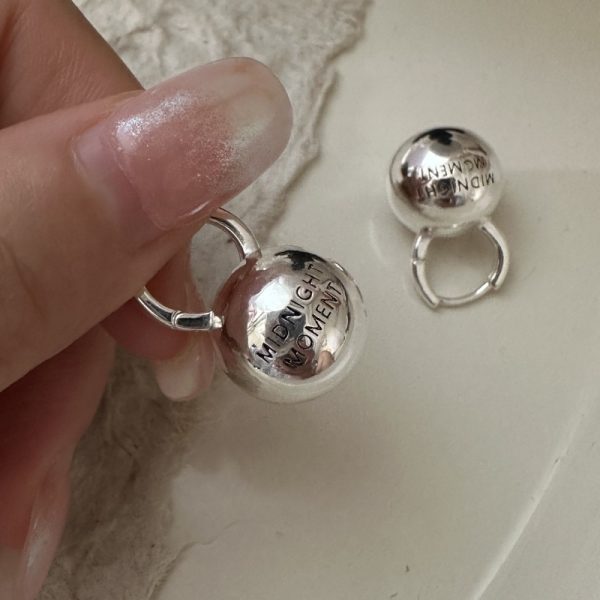 Wholesale 925 Sterling Silver Chunky Engraved Earrings - Image 3