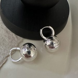Wholesale 925 Sterling Silver Chunky Engraved Earrings
