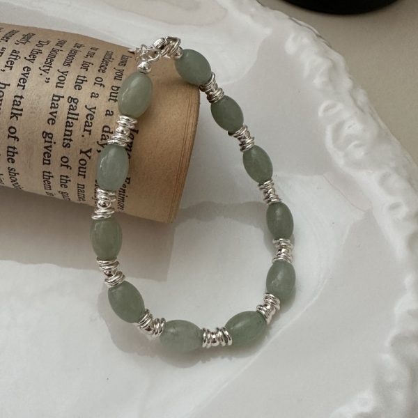 Wholesale 925 Sterling Silver Natural Stone Bracelet