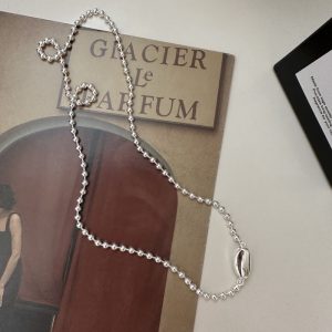 Wholesale 925 Sterling Silver Bead Collarbone Necklace
