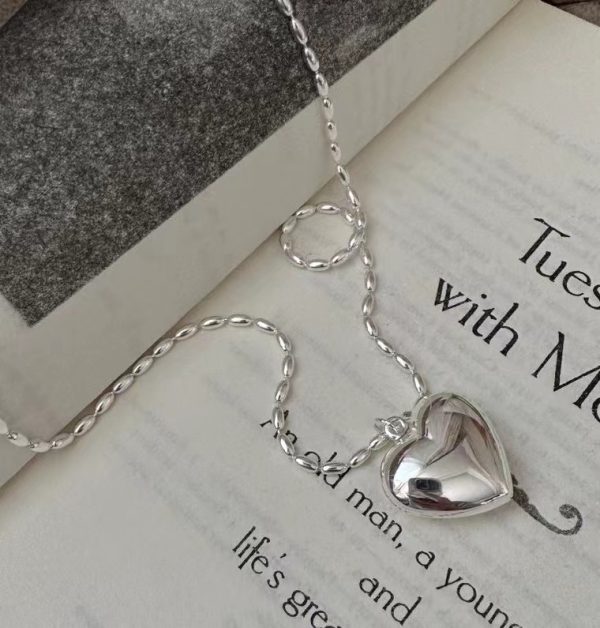 Wholesale 925 Sterling Silver Hollow Heart Necklace - Image 2