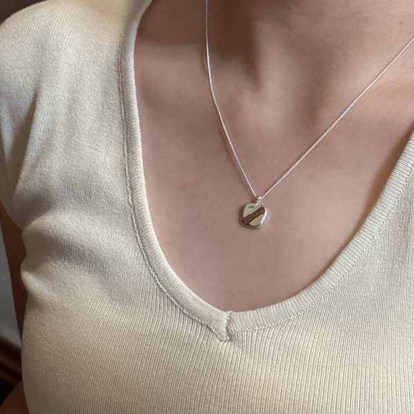 Wholesale 925 Sterling Silver Simple Square Necklace - Image 4