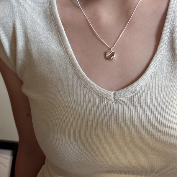Wholesale 925 Sterling Silver Simple Square Necklace - Image 5