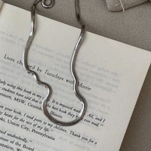 Wholesale 925 Sterling Silver Vintage Blade Necklace