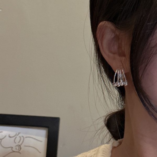 Wholesale 925 Sterling Silver Multilayer Beaded Earrings - Image 6
