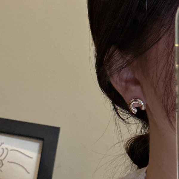 Wholesale 925 Sterling Silver U-shaped Earrings - Image 6