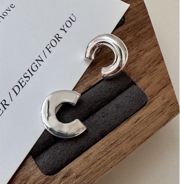 Wholesale 925 Sterling Silver U-shaped Earrings - Image 3