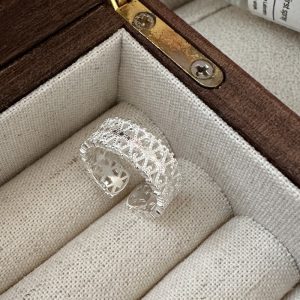 Wholesale 925 Sterling Silver Lace Open Ring
