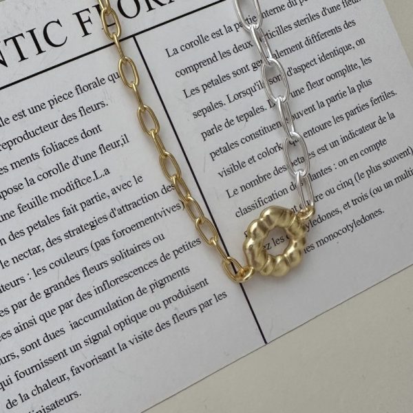 Wholesale 925 Sterling Silver Matte Floral Bracelet - Image 2