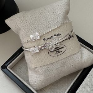 Wholesale 925 Sterling Silver Butterfly Bracelet Bangle