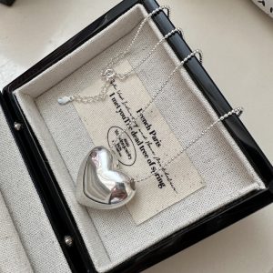 Wholesale 925 Sterling Silver Love Long Necklace