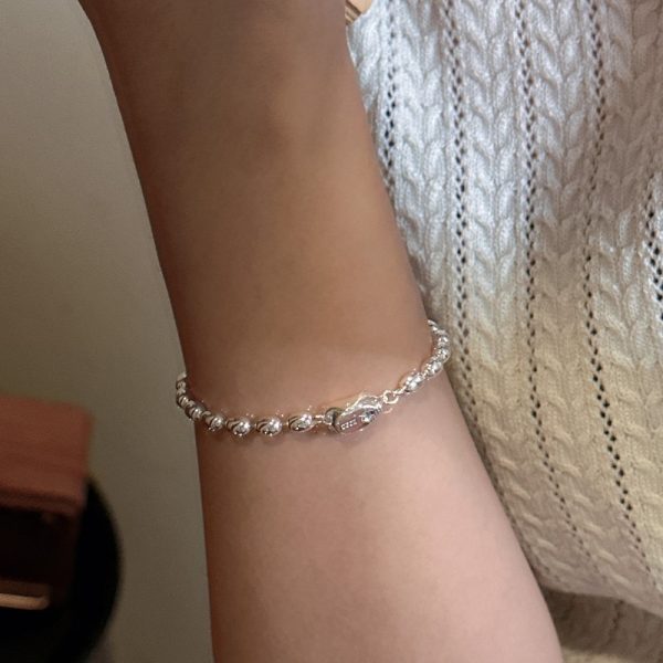 Wholesale 925 Sterling Silver Rice Bead Bracelet - Image 5