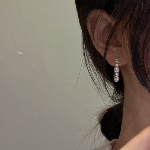 Wholesale 925 Sterling Silver Cat Eye Hoop Earrings - Image 6