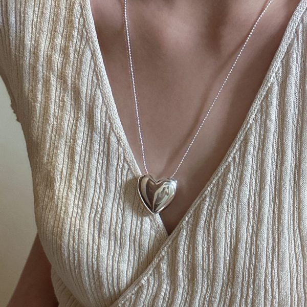 Wholesale 925 Sterling Silver Love Long Necklace - Image 5