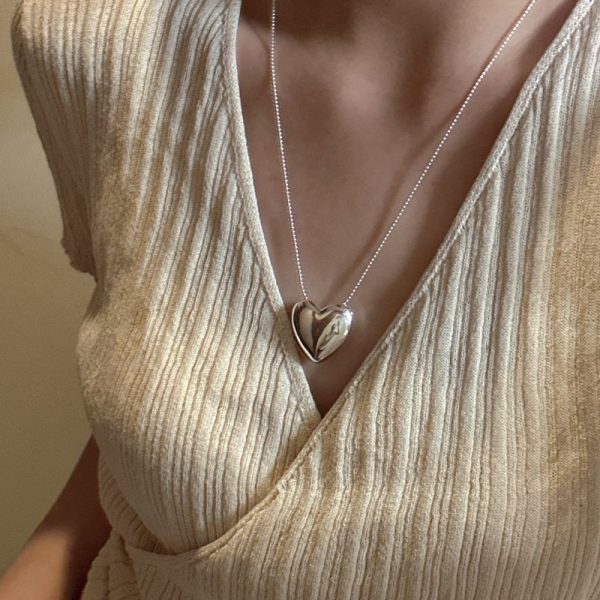 Wholesale 925 Sterling Silver Love Long Necklace - Image 6