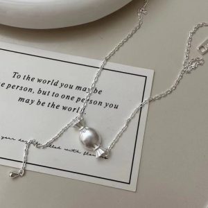 Wholesale 925 Sterling Silver Candy Necklace