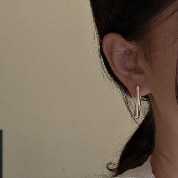 Wholesale 925 Sterling Silver  Simple Matte Earrings - Image 4