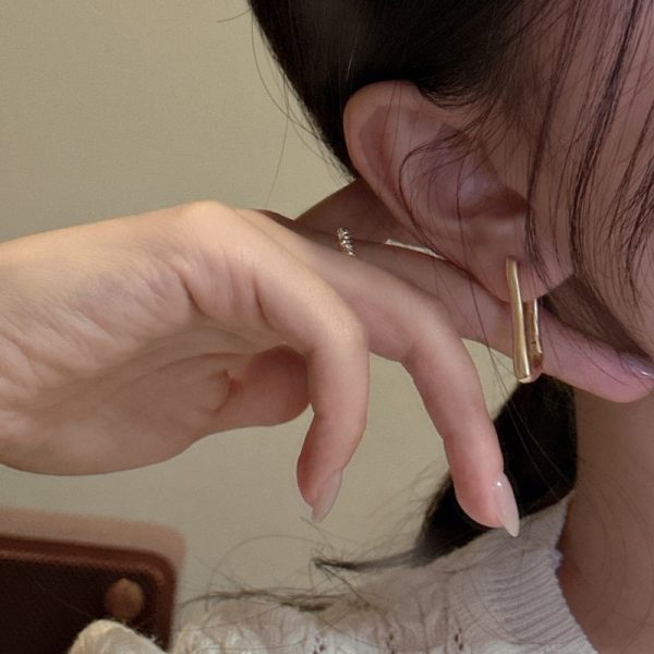 Wholesale 925 Sterling Silver  Simple Matte Earrings - Image 6
