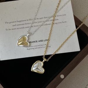 Wholesale 925 Sterling Silver Matte Love Necklace