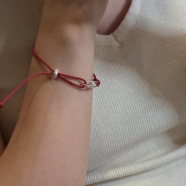 Wholesale 925 Sterling Silver Hoof Adjustable Cord Bracelet - Image 5