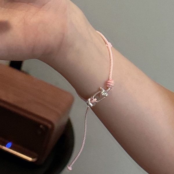 Wholesale 925 Sterling Silver Hoof Adjustable Cord Bracelet - Image 7