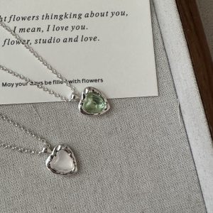 Wholesale 925 Sterling Silver Heart Necklace