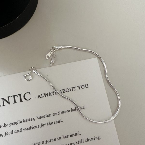 Wholesale 925 Sterling Silver Snake Pearl Bracelet - Image 2