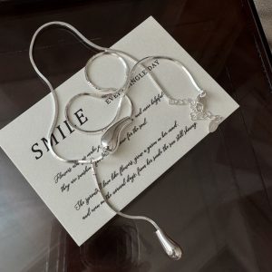 Wholesale 925 Sterling Silver Waterdrop Necklace