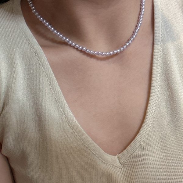 Wholesale 925 Sterling Silver Bright Blue Pearl Necklace - Image 5