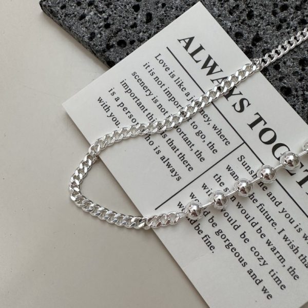 Wholesale 925 Sterling Silver Bead Patchwork Necklace - Image 3