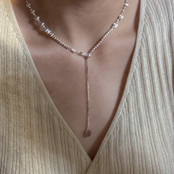 Wholesale 925 Sterling Silver Cat-eye Bead Necklace - Image 6