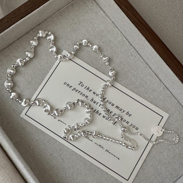 Wholesale 925 Sterling Silver Cat-eye Bead Necklace - Image 2