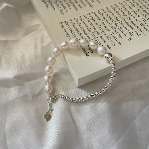 Wholesale 925 Sterling Silver Freshwater Pearl Bracelet - Image 3