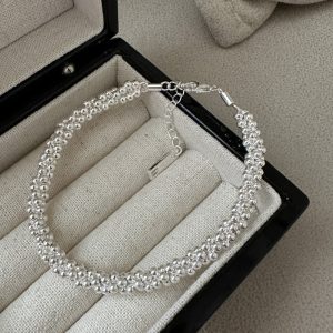 Wholesale 925 Sterling Silver Twine Bead Bracelet