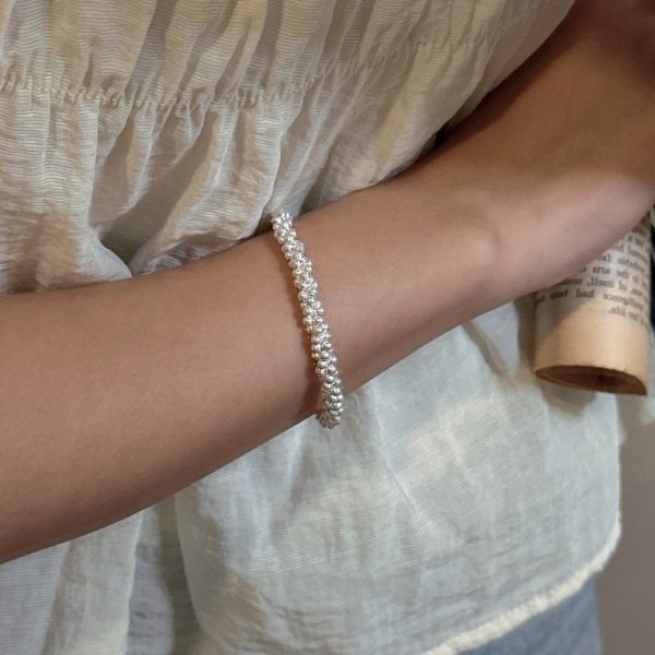 Wholesale 925 Sterling Silver Twine Bead Bracelet - Image 4