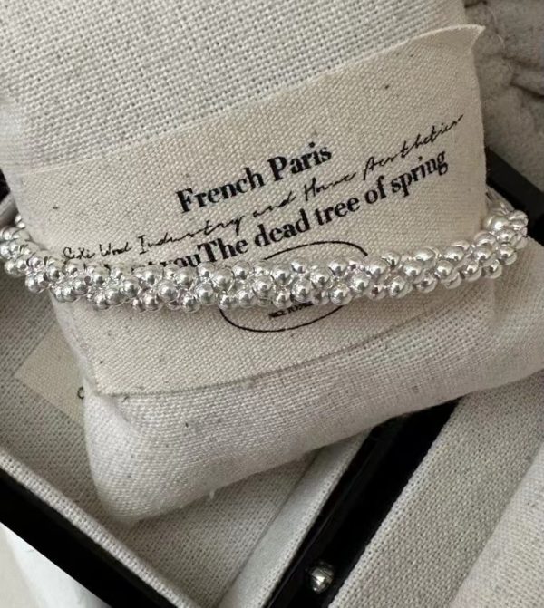 Wholesale 925 Sterling Silver Twine Bead Bracelet - Image 2