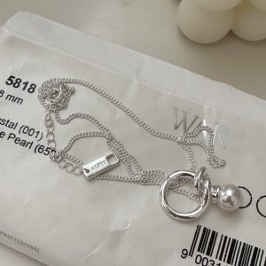 Wholesale 925 Sterling Silver Swarovski Pearl Necklace