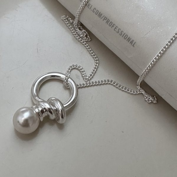 Wholesale 925 Sterling Silver Swarovski Pearl Necklace - Image 2