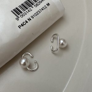 Wholesale 925 Sterling Silver Swarovski Pearl Ear Clips