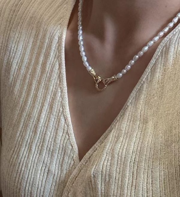 Wholesale 925 Sterling Silver Hand In Hand Pearl Necklace - Image 6