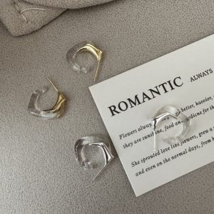 Wholesale 925 Sterling Silver Resin Earrings