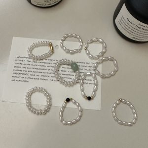 Wholesale 925 Sterling Silver Glass Pearl Ring