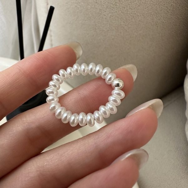 Wholesale 925 Sterling Silver Glass Pearl Ring - Image 6