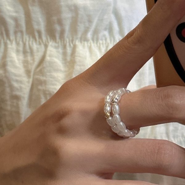 Wholesale 925 Sterling Silver Glass Pearl Ring - Image 7