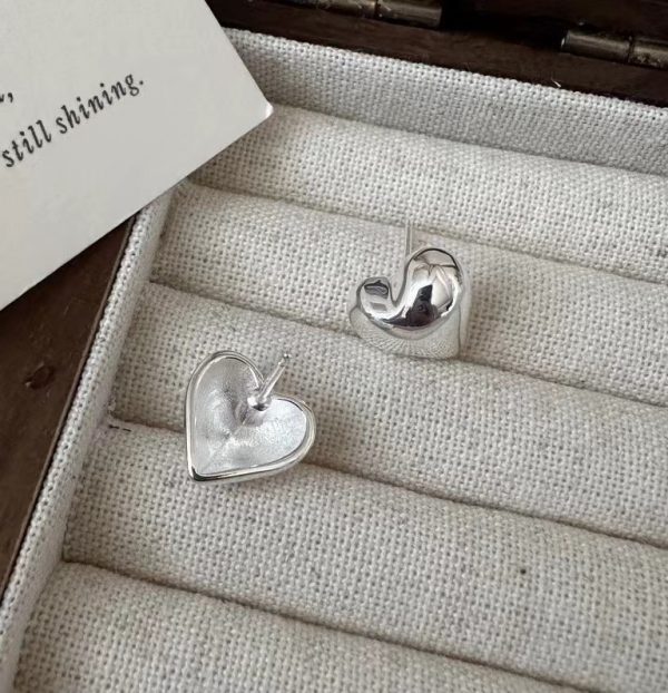 Wholesale 925 Sterling Silver Heart Earrings - Image 2