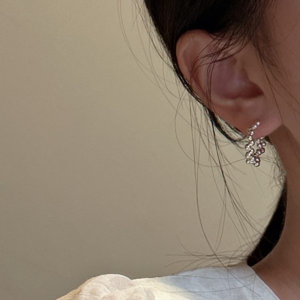 Wholesale 925 Sterling Silver Bead Hoop Earrings - Image 4